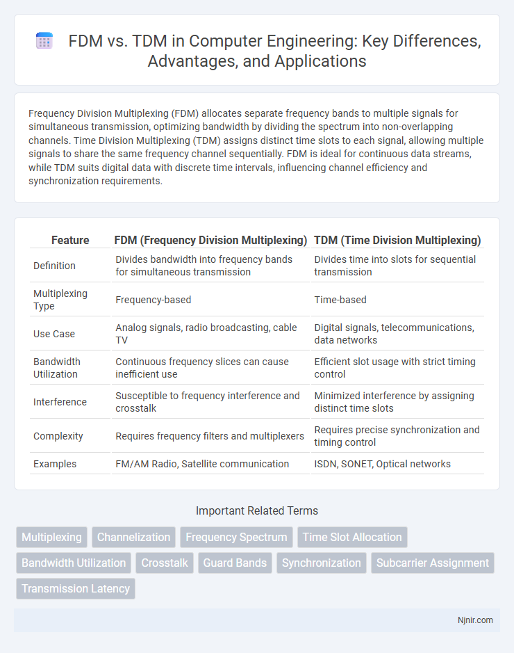 FDM vs. TDM in Computer Engineering: Key Differences, Advantages, and Applications