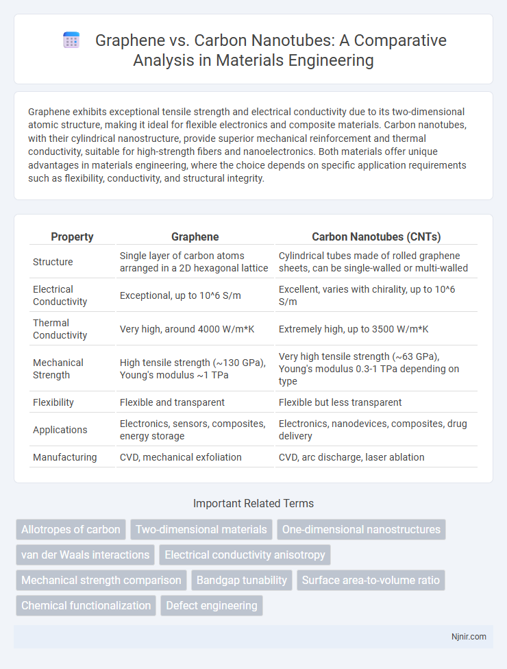 Graphene vs. Carbon Nanotubes: A Comparative Analysis in Materials Engineering