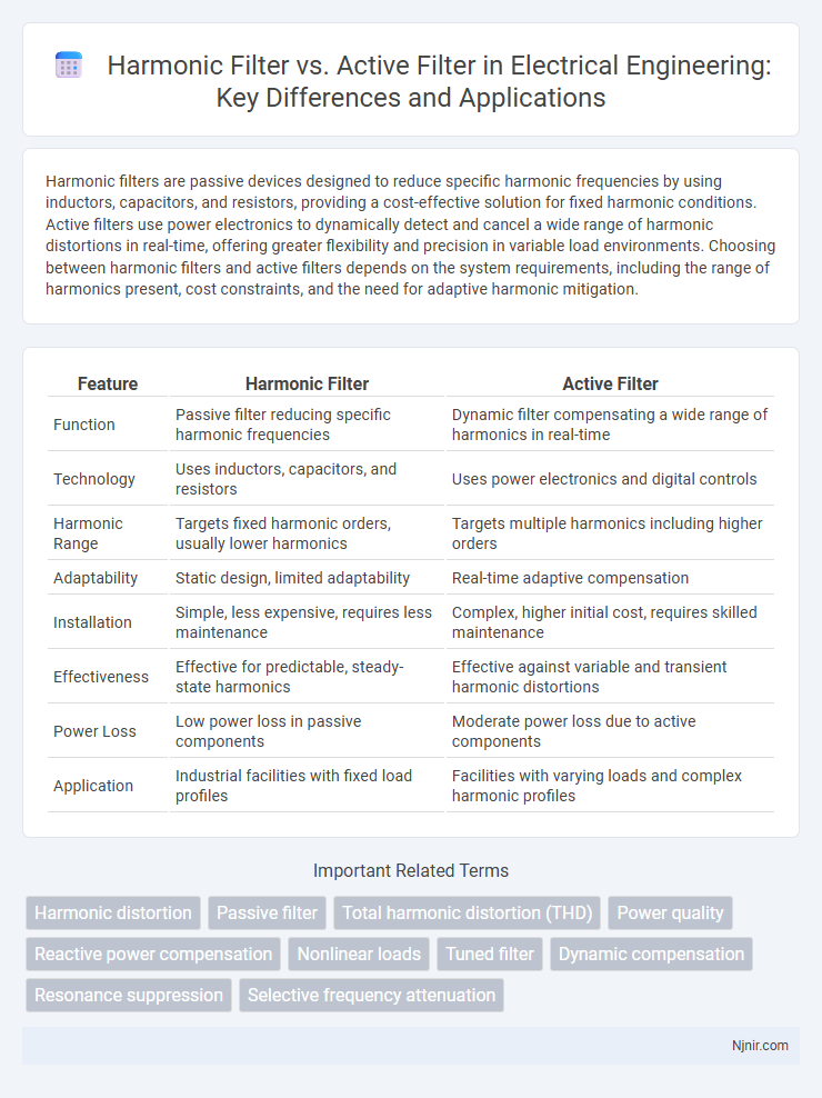Harmonic Filter vs. Active Filter in Electrical Engineering: Key Differences and Applications