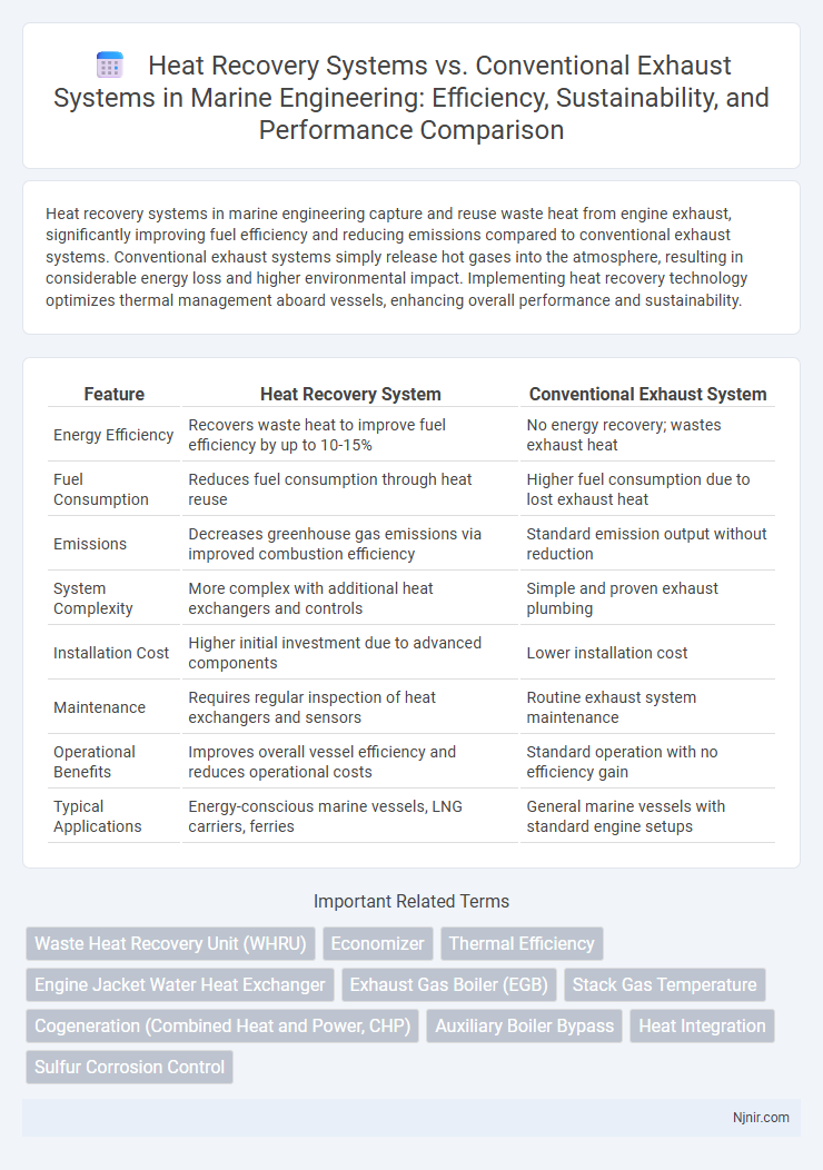 Heat Recovery Systems vs. Conventional Exhaust Systems in Marine Engineering: Efficiency, Sustainability, and Performance Comparison