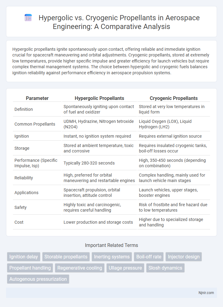Hypergolic vs. Cryogenic Propellants in Aerospace Engineering: A Comparative Analysis