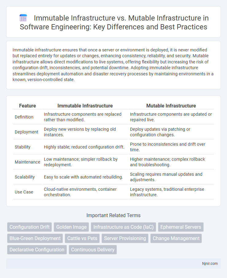 Immutable Infrastructure vs. Mutable Infrastructure in Software Engineering: Key Differences and Best Practices