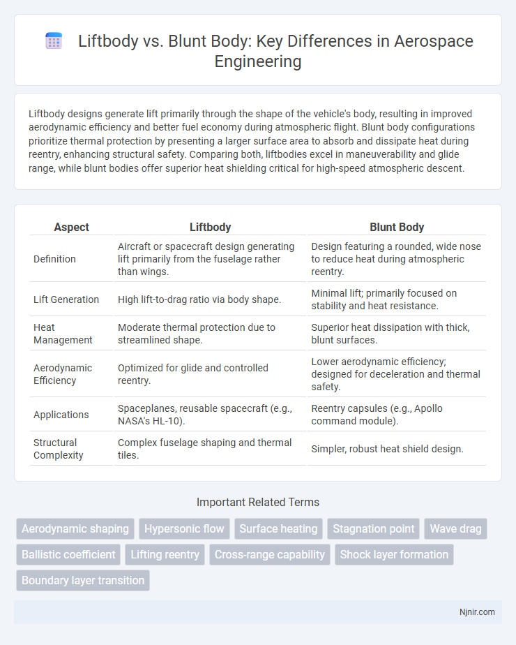Liftbody vs. Blunt Body: Key Differences in Aerospace Engineering