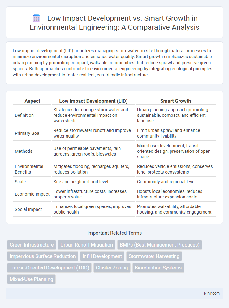 Low Impact Development vs. Smart Growth in Environmental Engineering: A Comparative Analysis