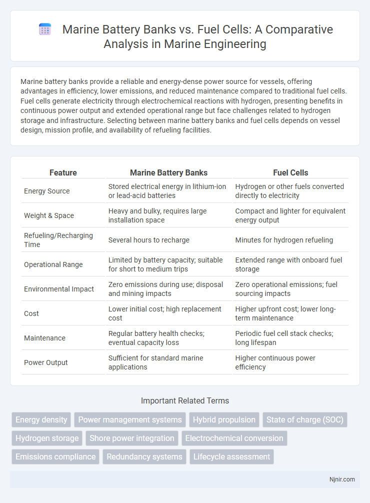 Marine Battery Banks vs. Fuel Cells: A Comparative Analysis in Marine Engineering