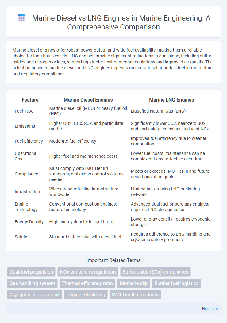 Marine Diesel vs LNG Engines in Marine Engineering: A Comprehensive Comparison