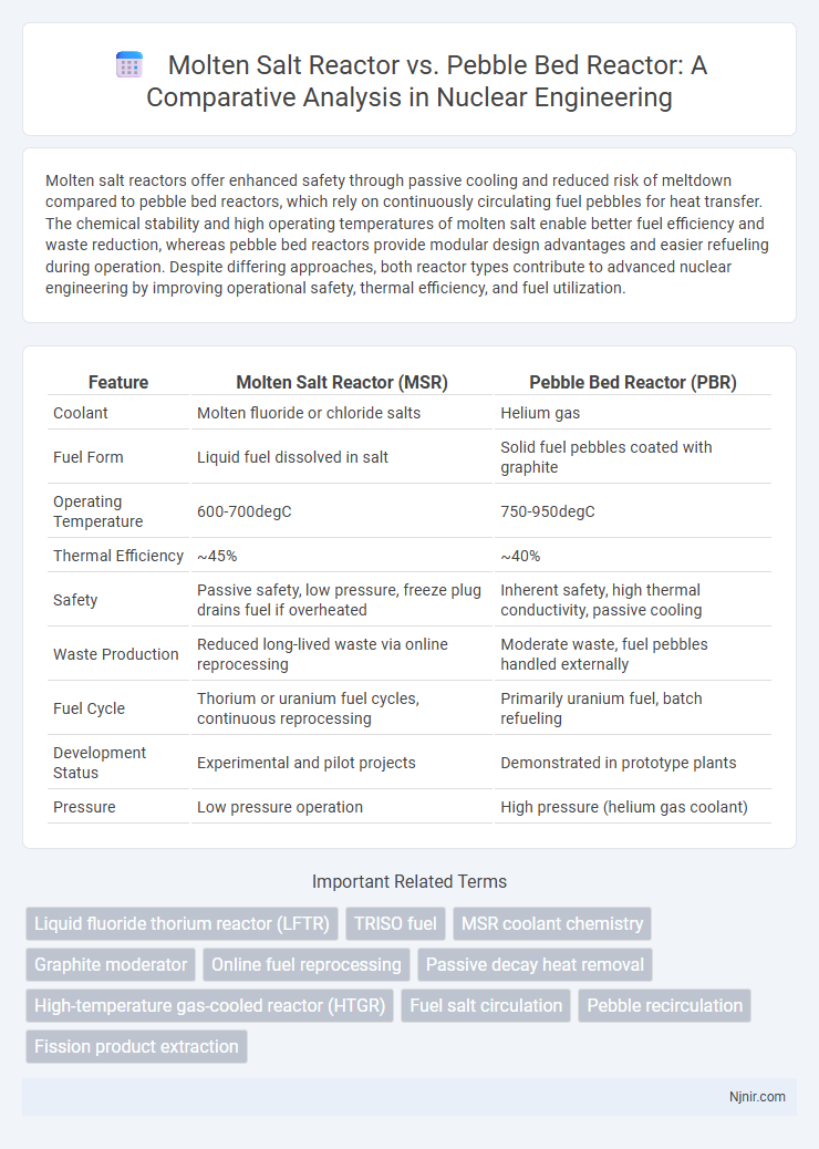 Molten Salt Reactor vs. Pebble Bed Reactor: A Comparative Analysis in Nuclear Engineering