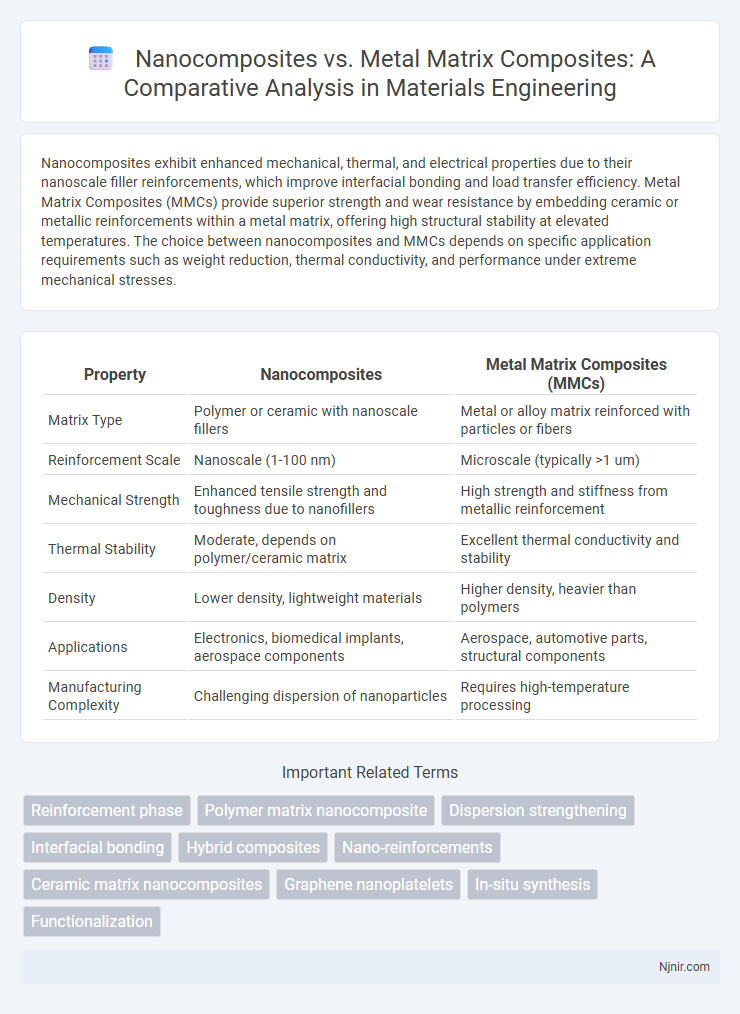 Nanocomposites vs. Metal Matrix Composites: A Comparative Analysis in Materials Engineering