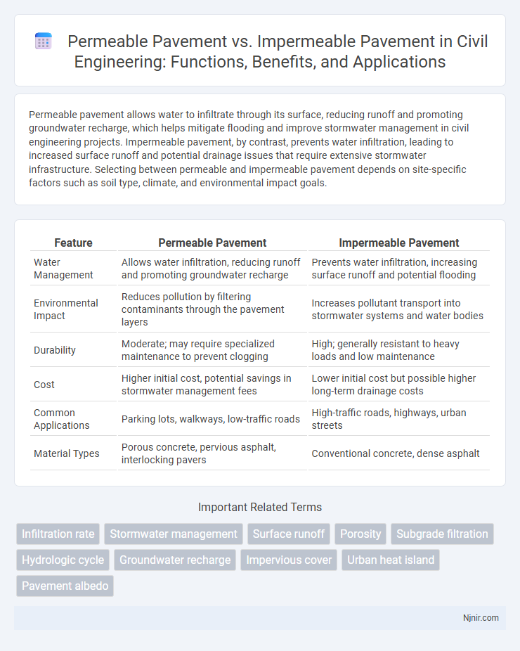 Permeable Pavement vs. Impermeable Pavement in Civil Engineering: Functions, Benefits, and Applications