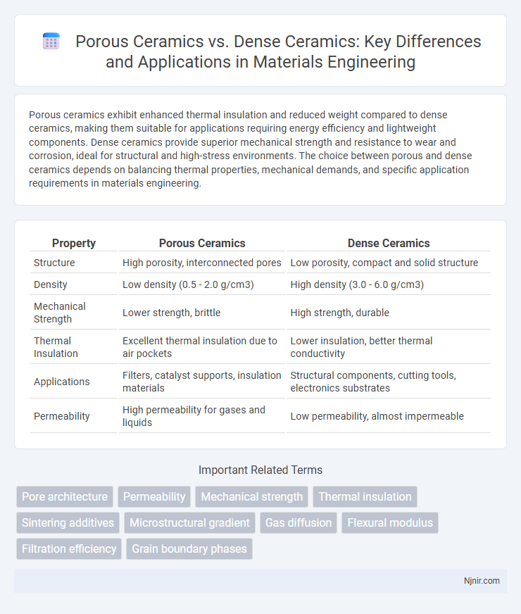 Porous Ceramics vs. Dense Ceramics: Key Differences and Applications in Materials Engineering