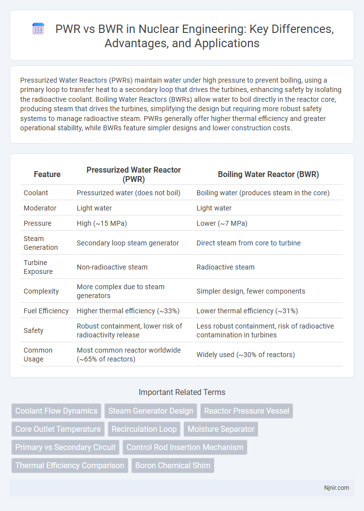 PWR vs BWR in Nuclear Engineering: Key Differences, Advantages, and Applications