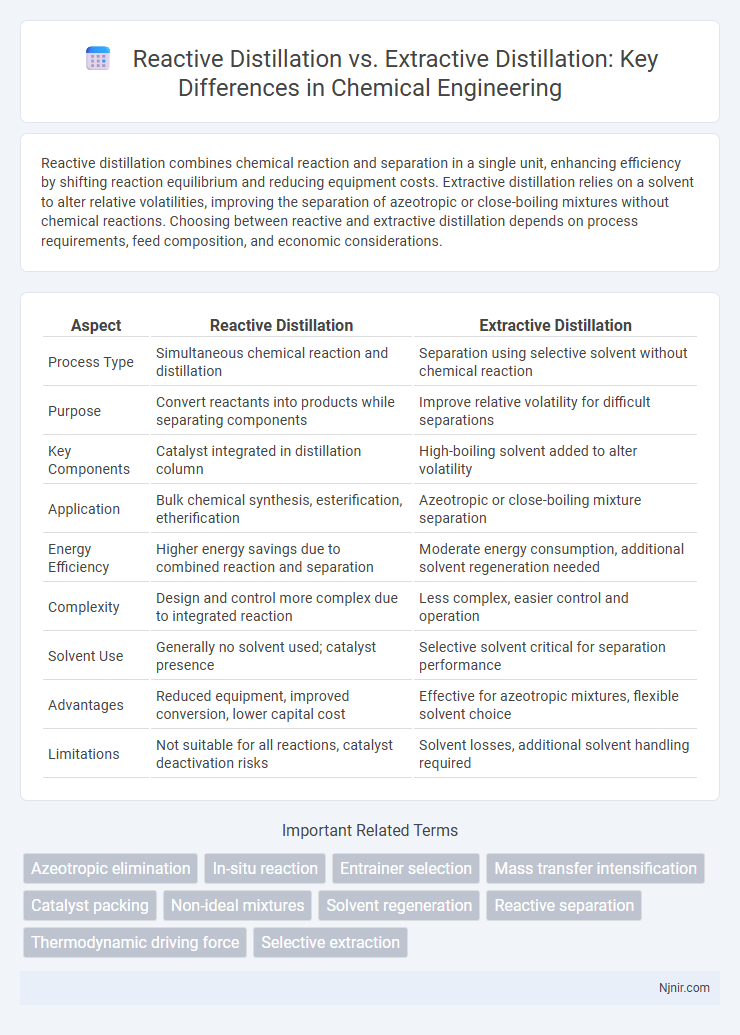 Reactive Distillation vs. Extractive Distillation: Key Differences in Chemical Engineering