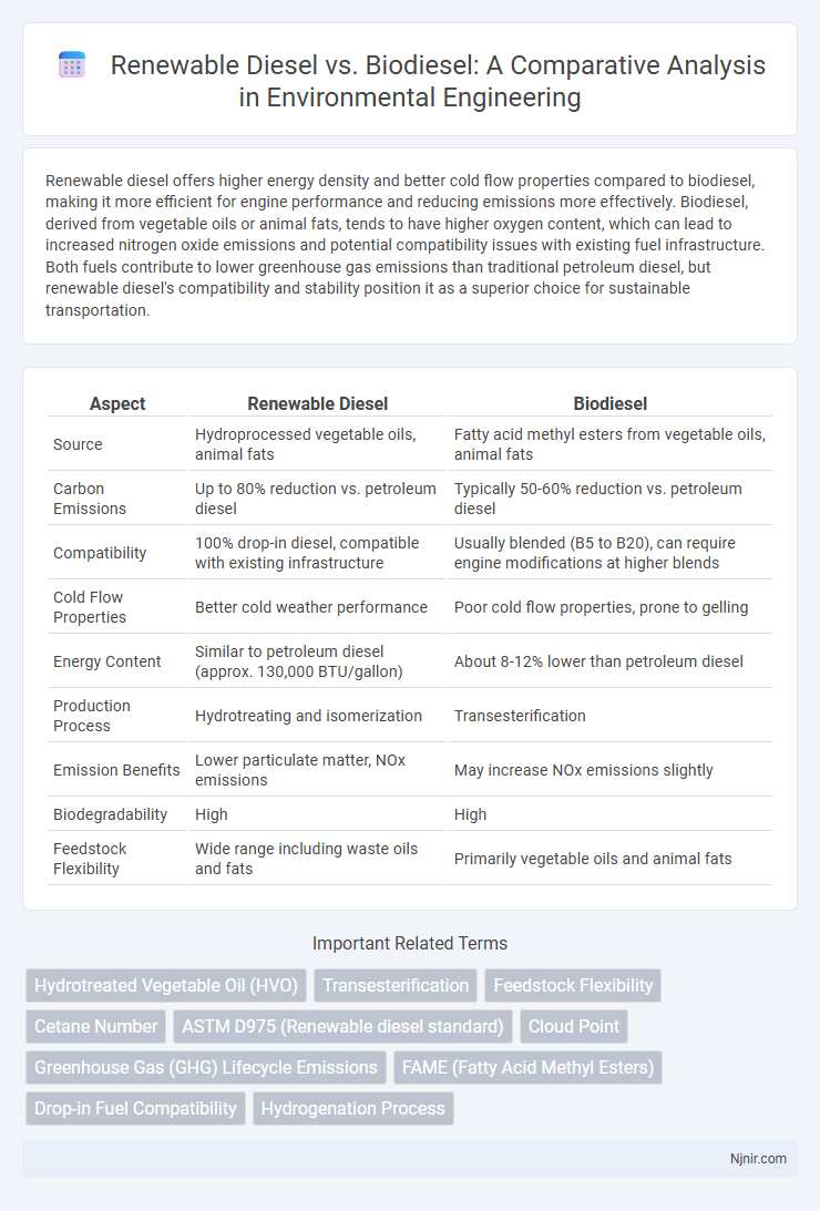Renewable Diesel vs. Biodiesel: A Comparative Analysis in Environmental Engineering