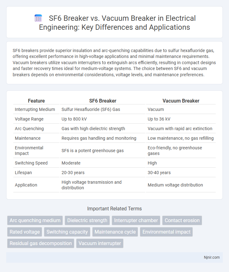 SF6 Breaker vs. Vacuum Breaker in Electrical Engineering: Key Differences and Applications
