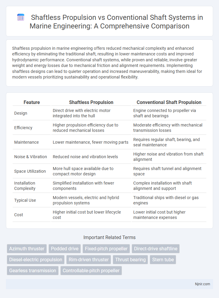 Shaftless Propulsion vs Conventional Shaft Systems in Marine Engineering: A Comprehensive Comparison
