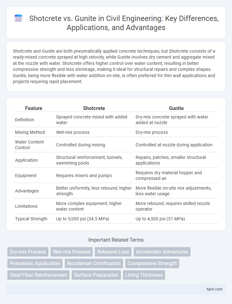Shotcrete vs. Gunite in Civil Engineering: Key Differences, Applications, and Advantages