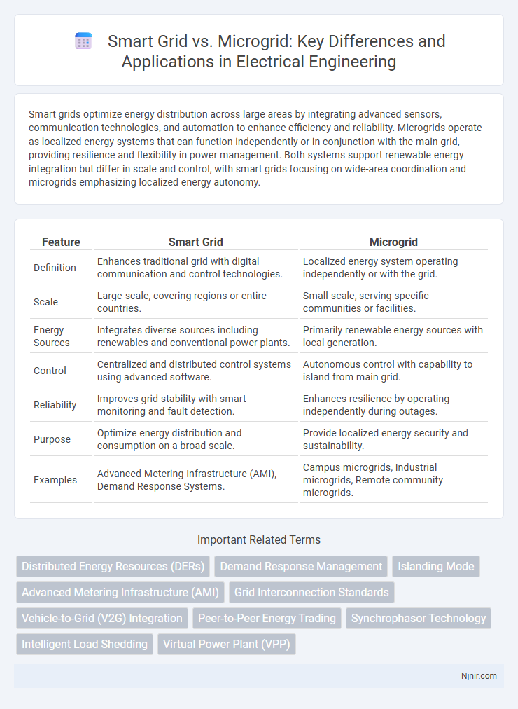 Smart Grid vs. Microgrid: Key Differences and Applications in Electrical Engineering