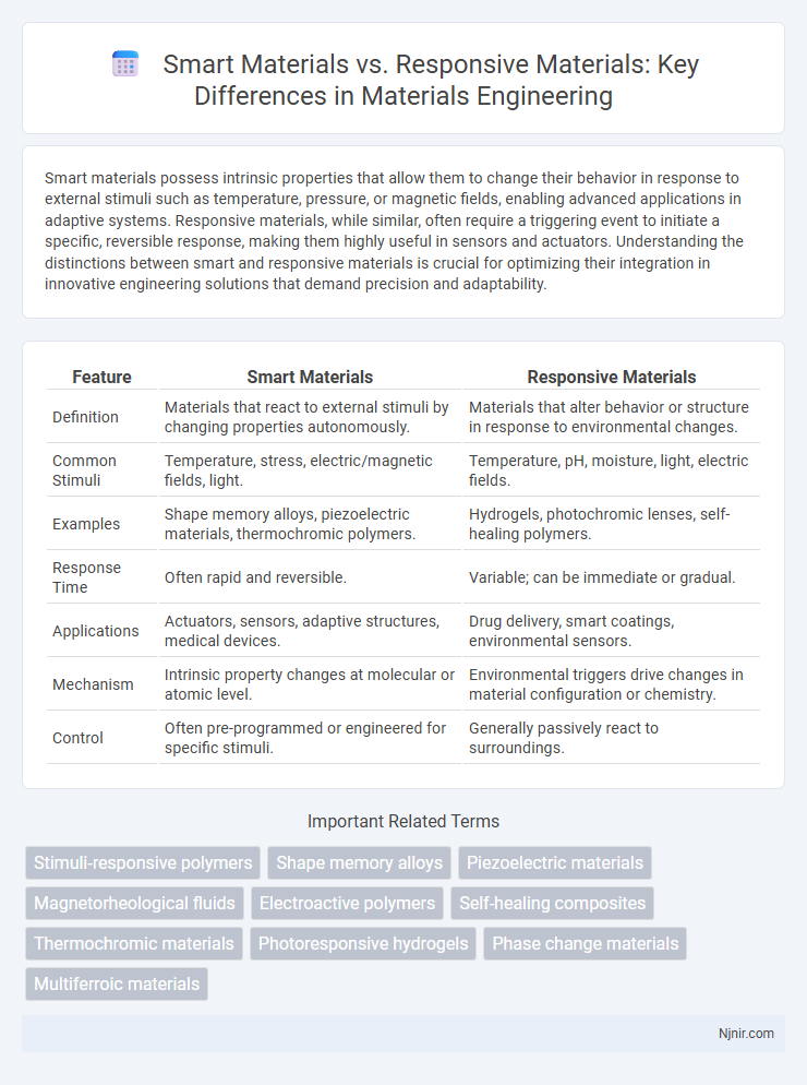 Smart Materials vs. Responsive Materials: Key Differences in Materials Engineering