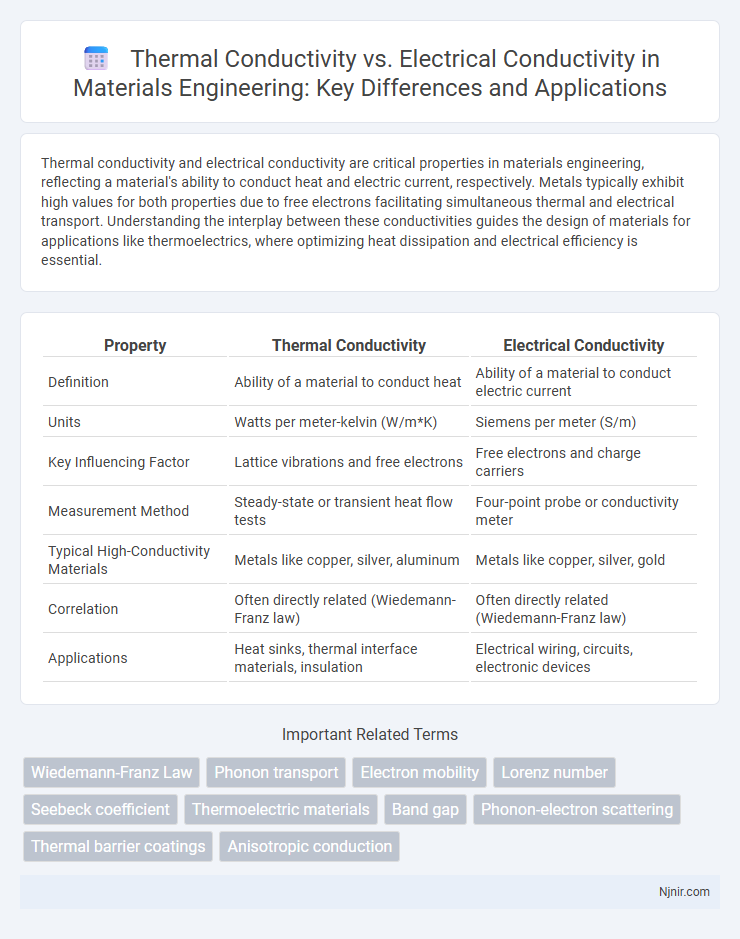 Thermal Conductivity vs. Electrical Conductivity in Materials Engineering: Key Differences and Applications
