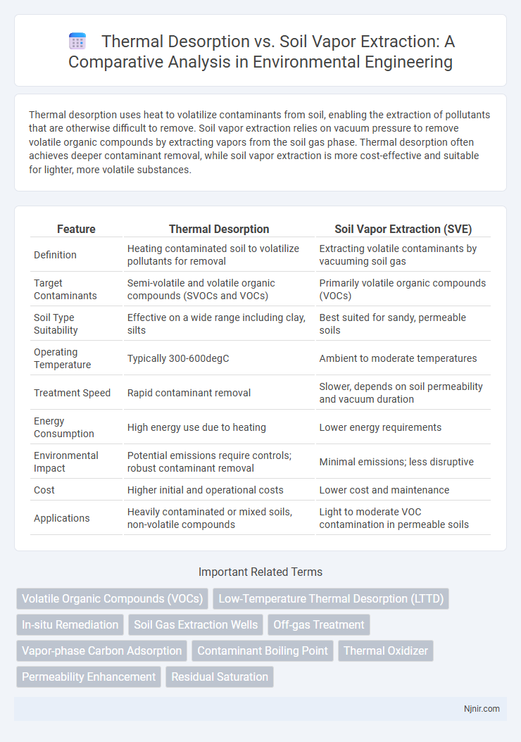 Thermal Desorption vs. Soil Vapor Extraction: A Comparative Analysis in Environmental Engineering