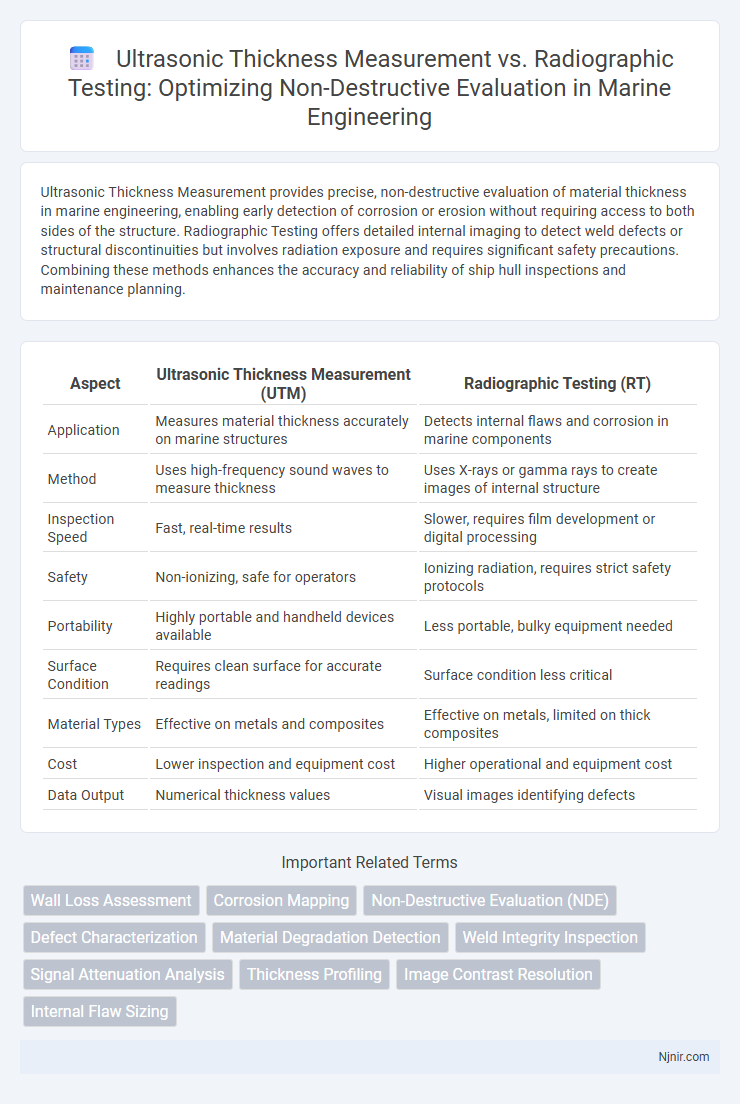 Ultrasonic Thickness Measurement vs. Radiographic Testing: Optimizing Non-Destructive Evaluation in Marine Engineering