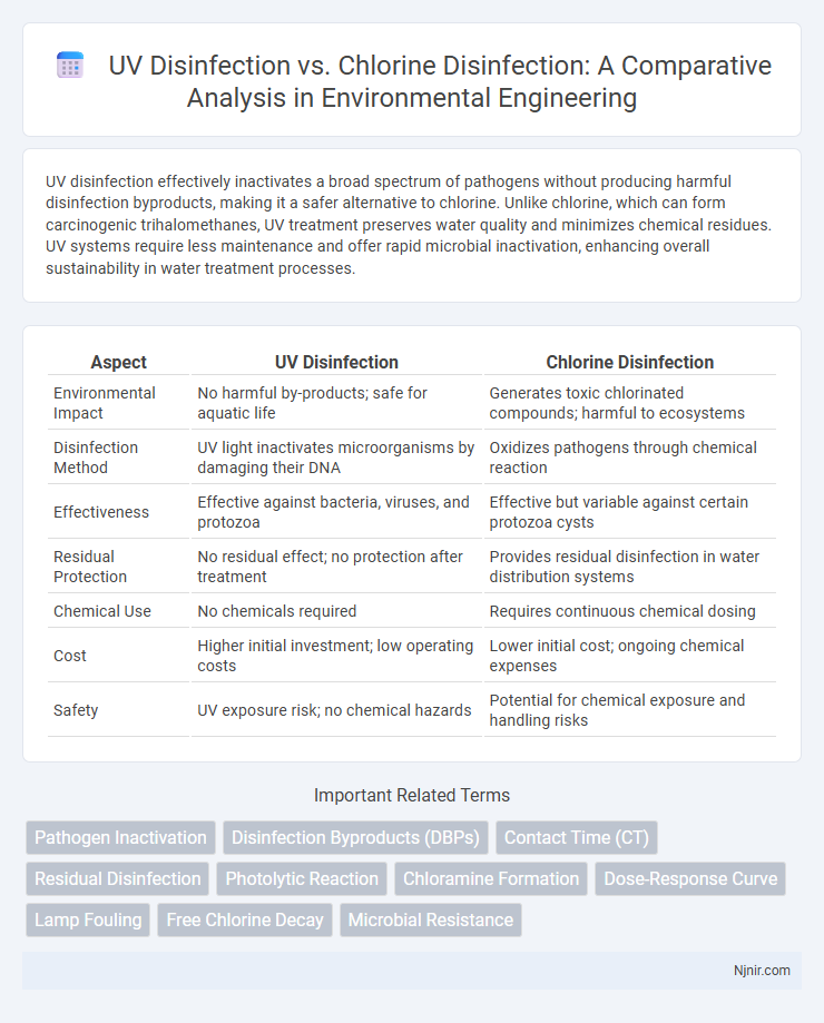 UV Disinfection vs. Chlorine Disinfection: A Comparative Analysis in Environmental Engineering