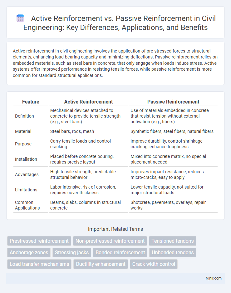Active Reinforcement vs. Passive Reinforcement in Civil Engineering: Key Differences, Applications, and Benefits