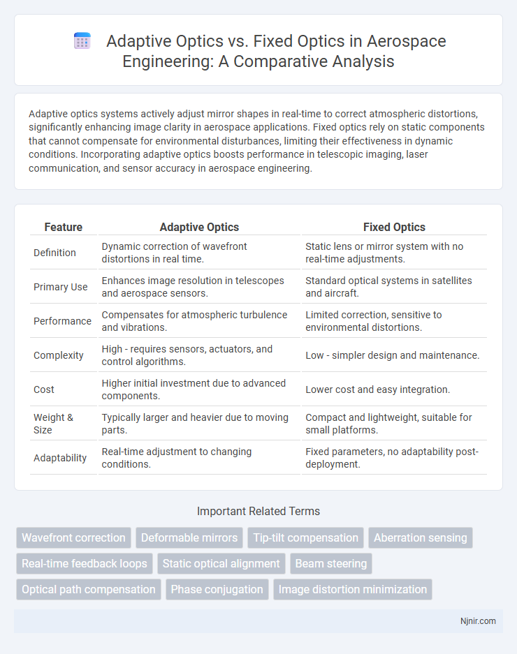 Adaptive Optics vs. Fixed Optics in Aerospace Engineering: A Comparative Analysis