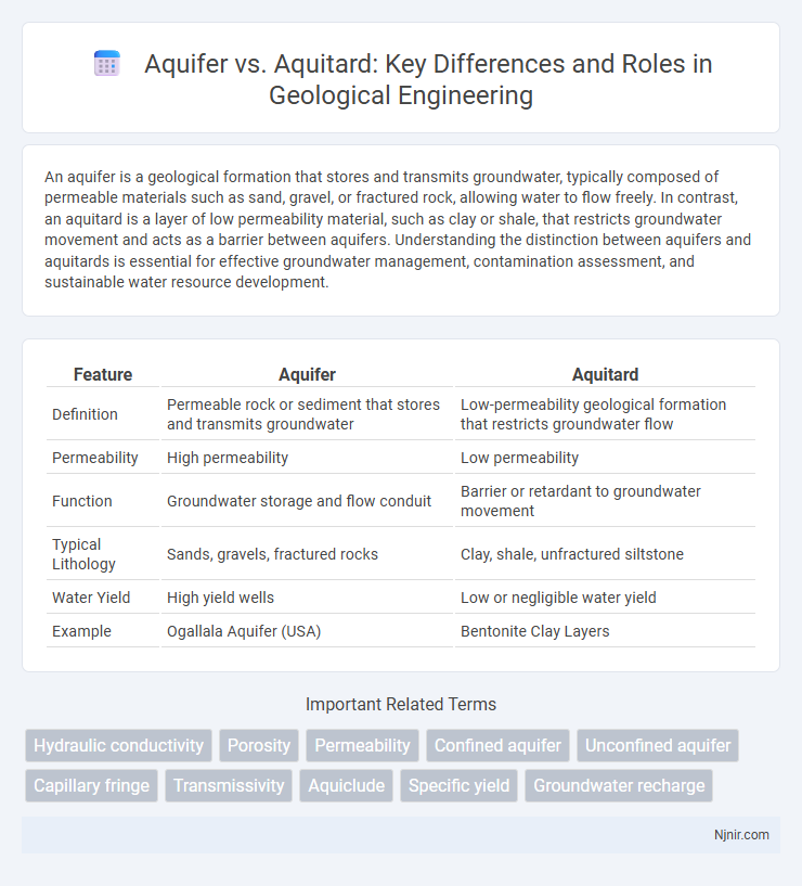 Aquifer vs. Aquitard: Key Differences and Roles in Geological Engineering