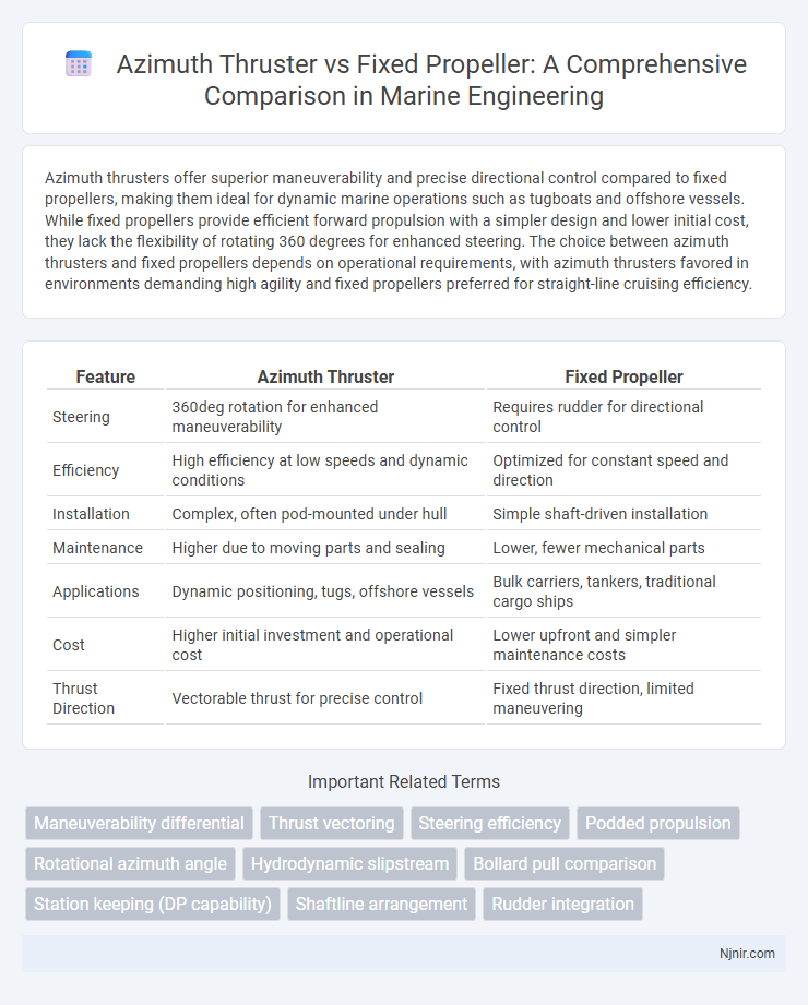 Azimuth Thruster vs Fixed Propeller: A Comprehensive Comparison in Marine Engineering