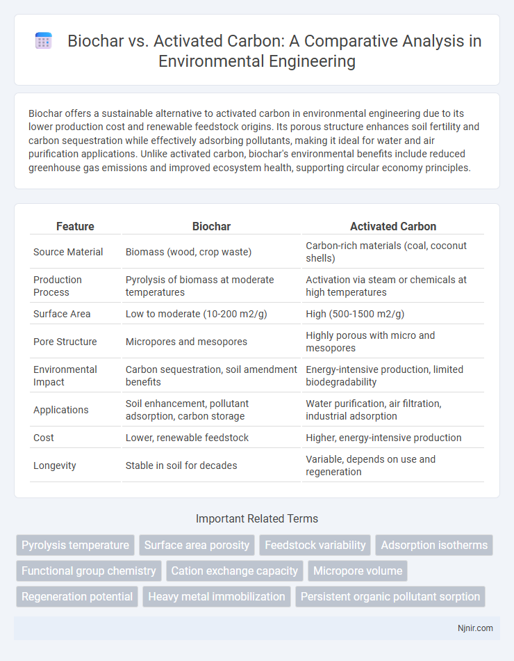 Biochar vs. Activated Carbon: A Comparative Analysis in Environmental Engineering