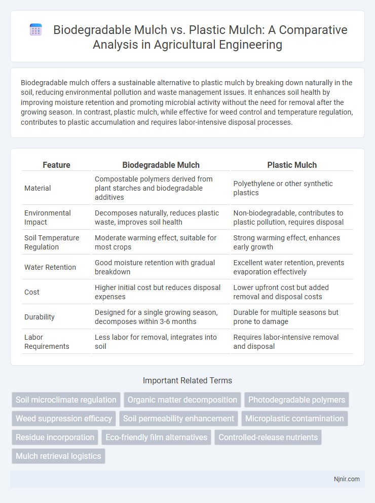 Biodegradable Mulch vs. Plastic Mulch: A Comparative Analysis in Agricultural Engineering