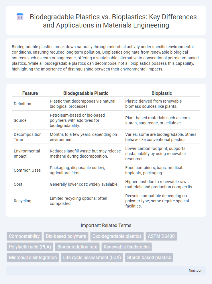 Biodegradable Plastics vs. Bioplastics: Key Differences and Applications in Materials Engineering