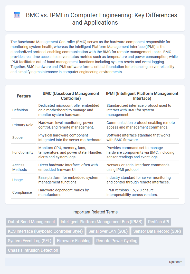 BMC vs. IPMI in Computer Engineering: Key Differences and Applications
