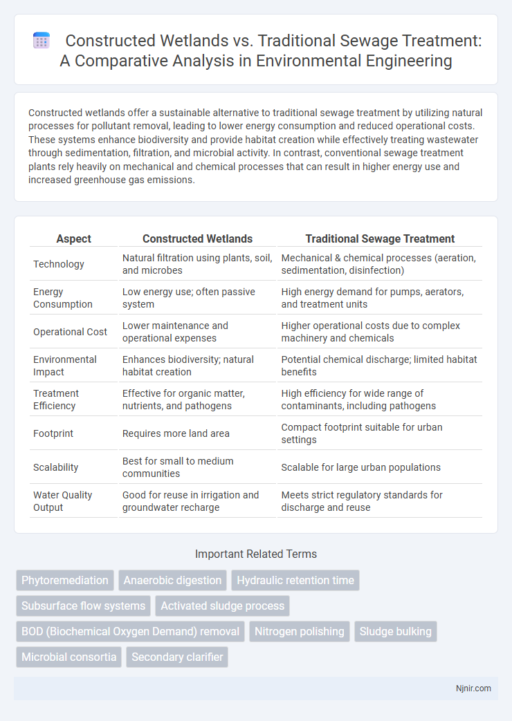Constructed Wetlands vs. Traditional Sewage Treatment: A Comparative Analysis in Environmental Engineering
