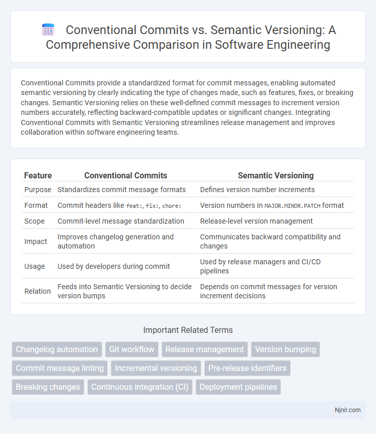 Conventional Commits vs. Semantic Versioning: A Comprehensive Comparison in Software Engineering