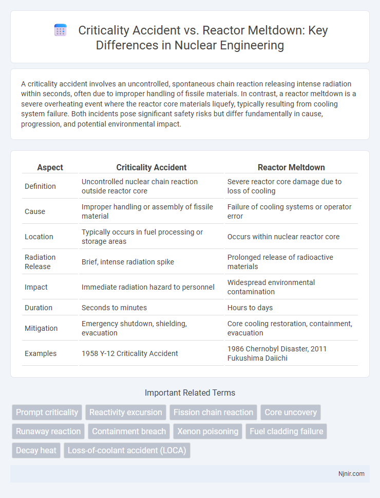 Criticality Accident vs. Reactor Meltdown: Key Differences in Nuclear Engineering