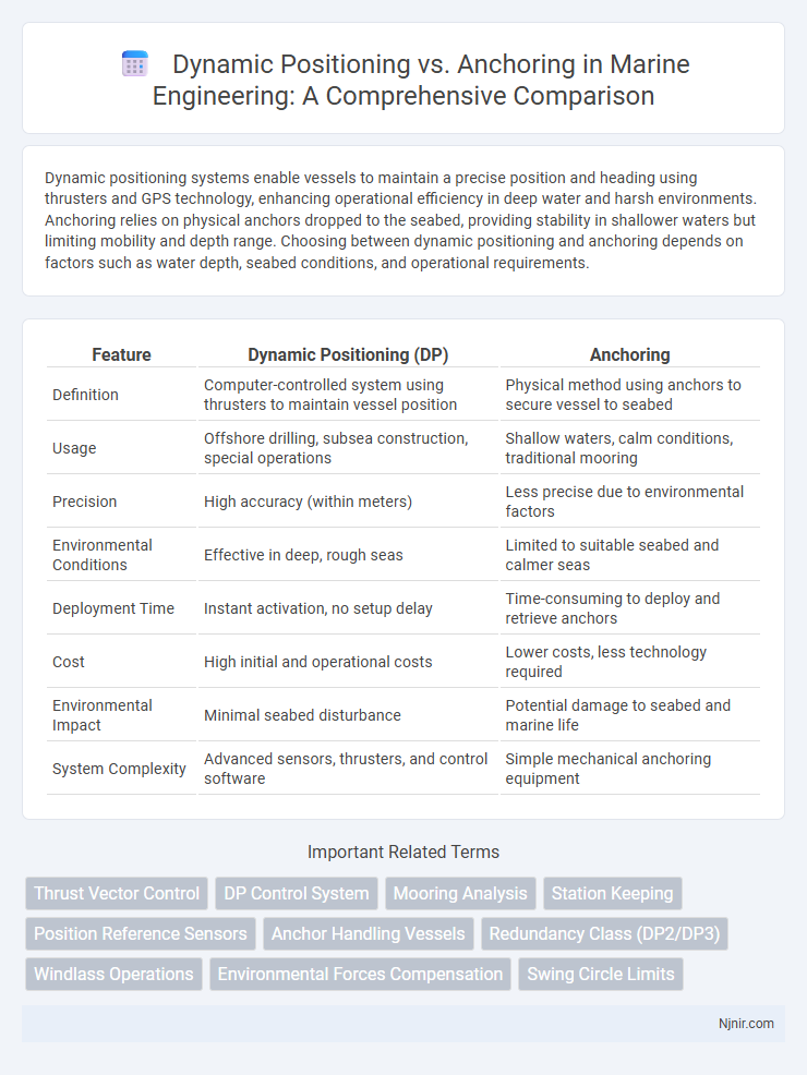Dynamic Positioning vs. Anchoring in Marine Engineering: A Comprehensive Comparison
