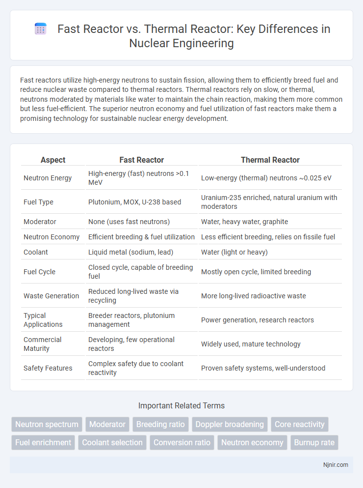 Fast Reactor vs. Thermal Reactor: Key Differences in Nuclear Engineering