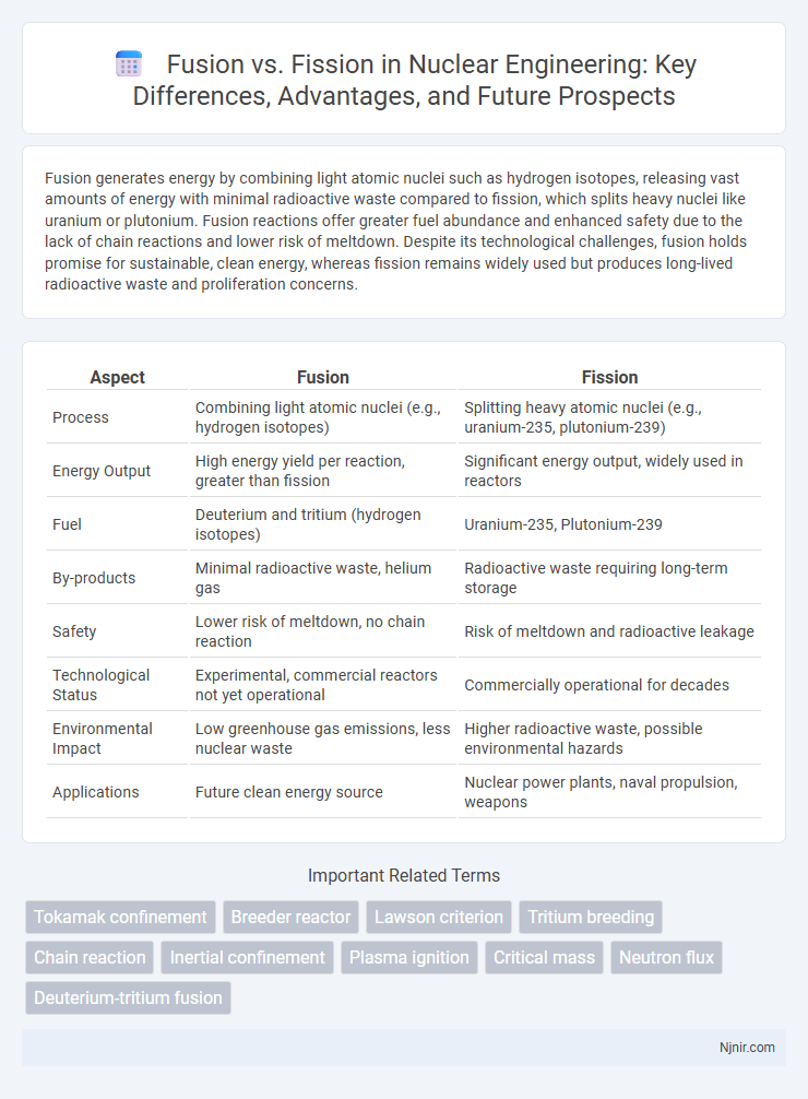 Fusion vs. Fission in Nuclear Engineering: Key Differences, Advantages, and Future Prospects