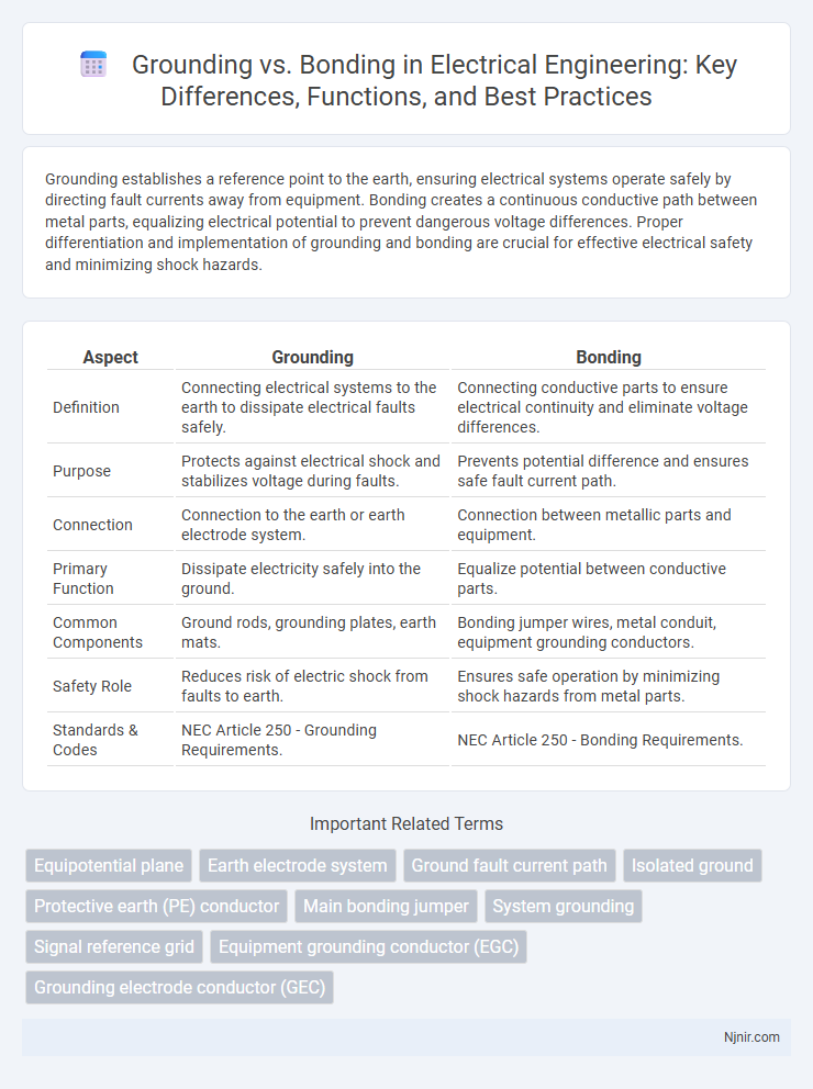 Grounding vs. Bonding in Electrical Engineering: Key Differences, Functions, and Best Practices