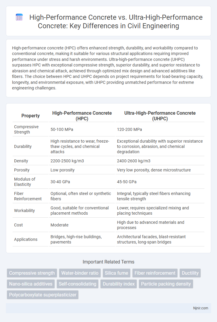 High-Performance Concrete vs. Ultra-High-Performance Concrete: Key Differences in Civil Engineering
