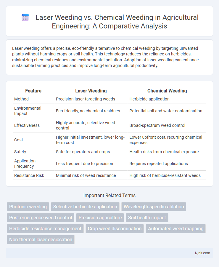 Laser Weeding vs. Chemical Weeding in Agricultural Engineering: A Comparative Analysis