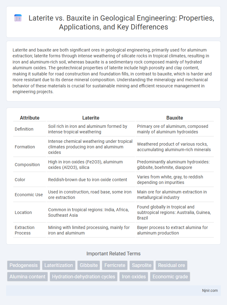 Laterite vs. Bauxite in Geological Engineering: Properties, Applications, and Key Differences