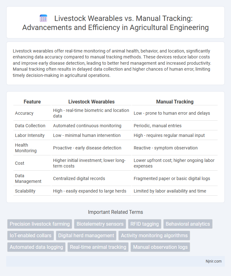 Livestock Wearables vs. Manual Tracking: Advancements and Efficiency in Agricultural Engineering