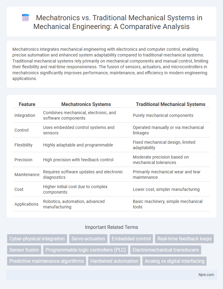 Mechatronics vs. Traditional Mechanical Systems in Mechanical Engineering: A Comparative Analysis