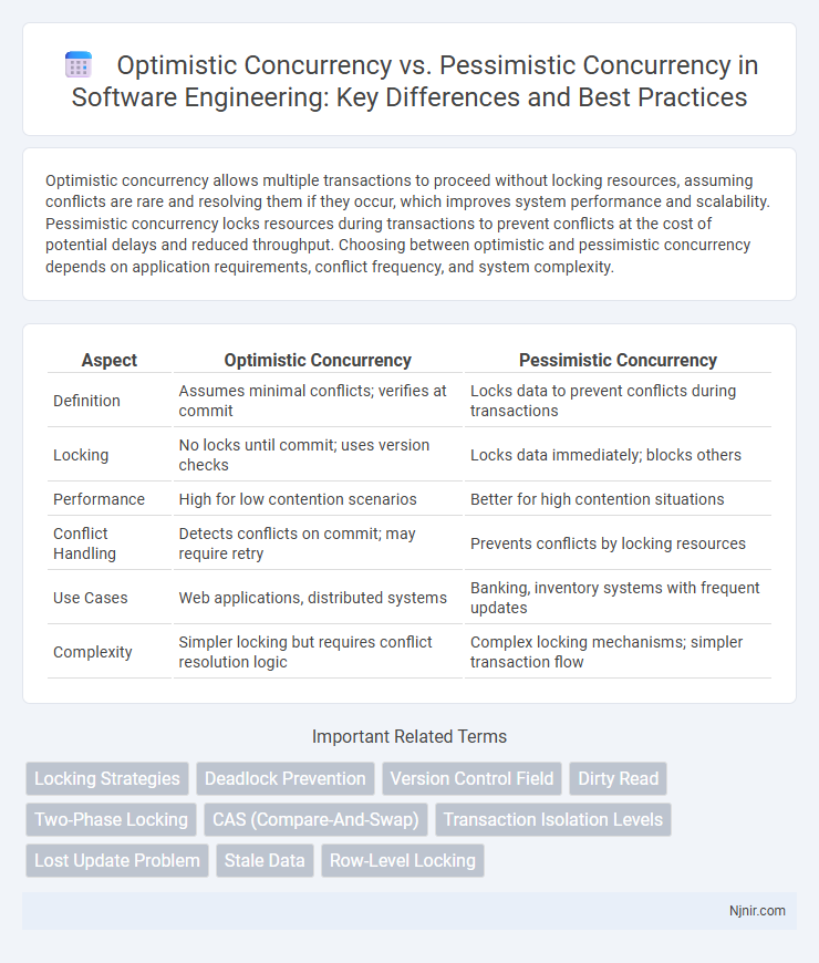 Optimistic Concurrency vs. Pessimistic Concurrency in Software Engineering: Key Differences and Best Practices