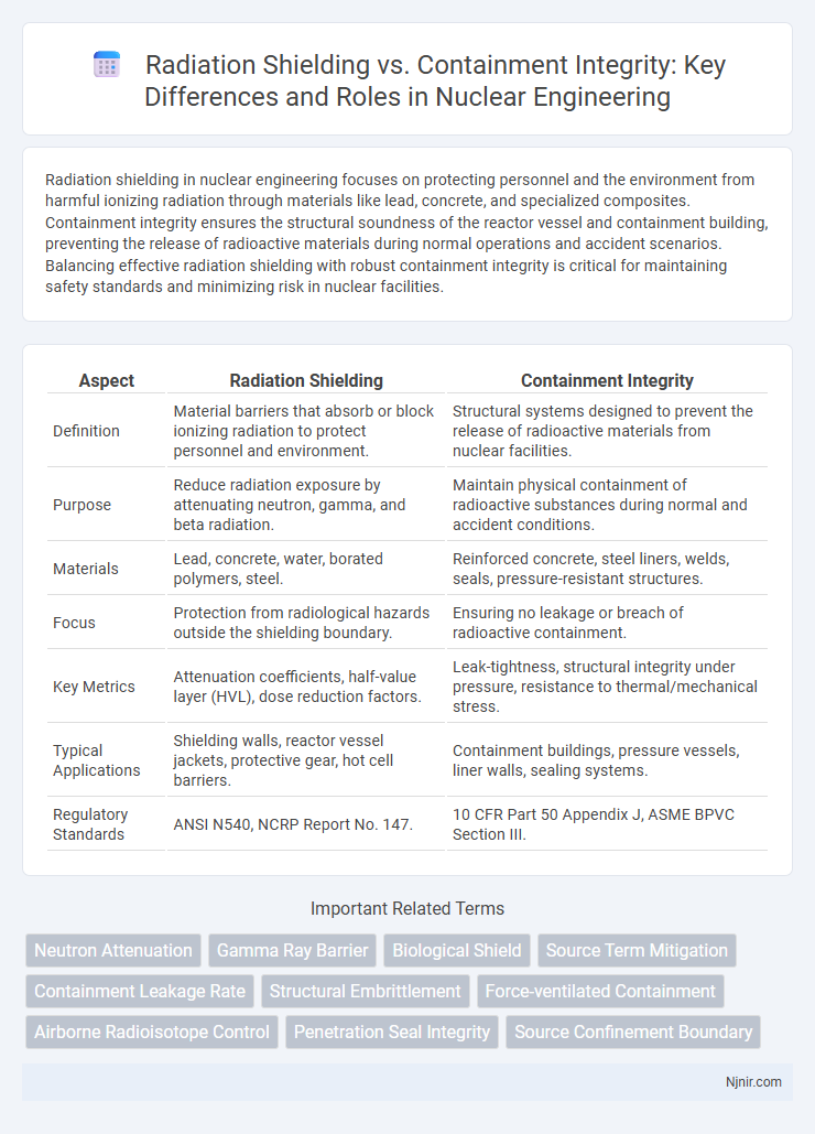 Radiation Shielding vs. Containment Integrity: Key Differences and Roles in Nuclear Engineering