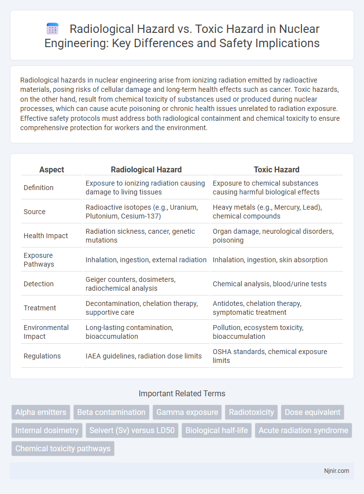 Radiological Hazard vs. Toxic Hazard in Nuclear Engineering: Key Differences and Safety Implications