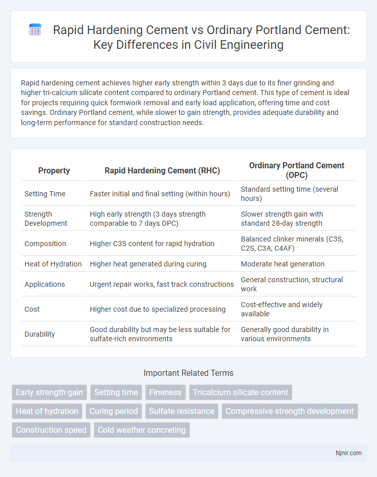 Rapid Hardening Cement vs Ordinary Portland Cement: Key Differences in Civil Engineering